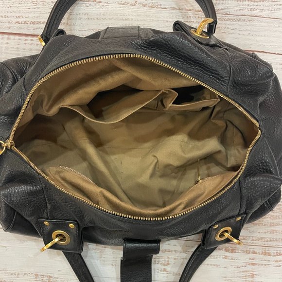 Authentic Salvatore Ferragamo Italian Leather Double Handle Glam Tote - Picture 11 of 13